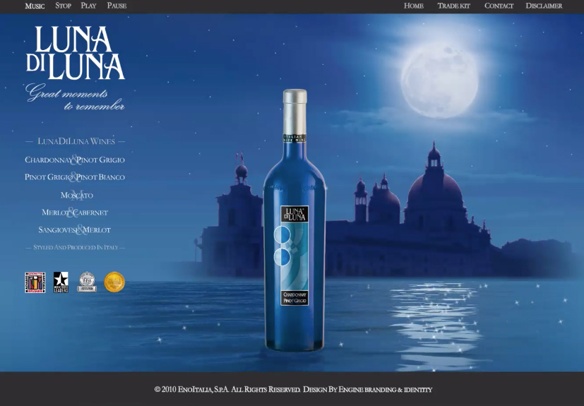 Luna di Luna website